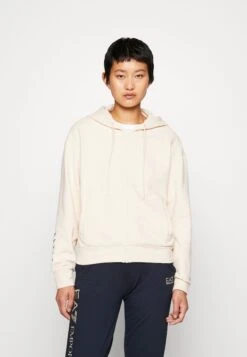 EA7 Emporio Armani Zip-Up Sweatshirt - Pink Tint/Eagle Black