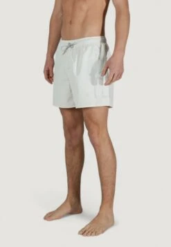 EA7 Emporio Armani Swimming Shorts - White Silver -Total Wear Store d4d1d68205154921b9bf1ee8e2c4c078