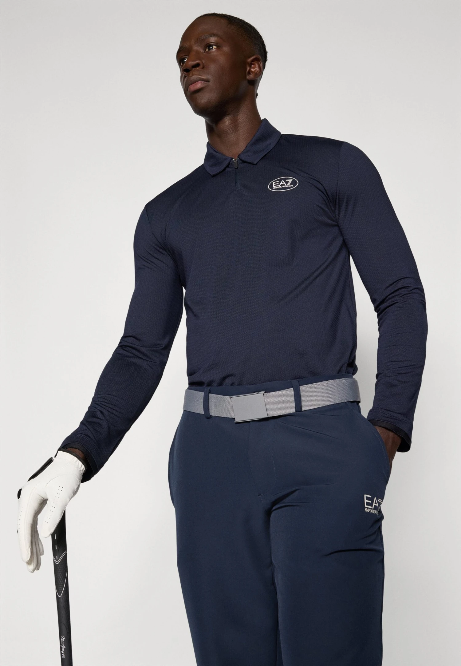 EA7 Emporio Armani GOLF PRO - Polo Shirt - Blue 6 EA7 Emporio Armani GOLF PRO - Polo Shirt - Blue - Image 4