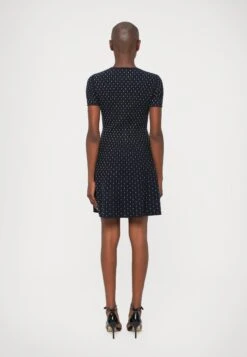 Emporio Armani DRESS - Jumper Dress - Navy Blue Fancy -Total Wear Store d5bc8d0cdb084325b418ec6dc9275df5