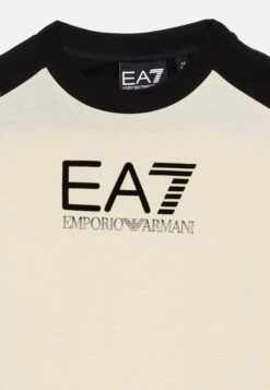EA7 Emporio Armani UNISEX - Print T-shirt - Almond Milk -Total Wear Store d5d4e5950e1e4ed099517e79c3dec5a9