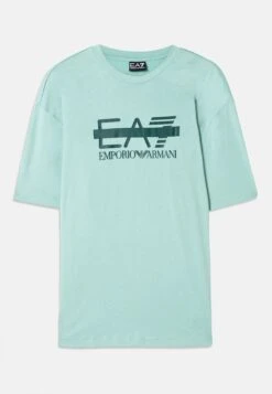 EA7 Emporio Armani TRAIN LOGO TEE - Print T-shirt - Blue Surf 17 EA7 Emporio Armani TRAIN LOGO TEE - Print T-shirt - Blue Surf -Total Wear Store d6223312cc324b51b4800ab56c77ad8f 1