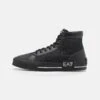 EA7 Emporio Armani All Over Unisex - High-Top Trainers - Triple Black/White