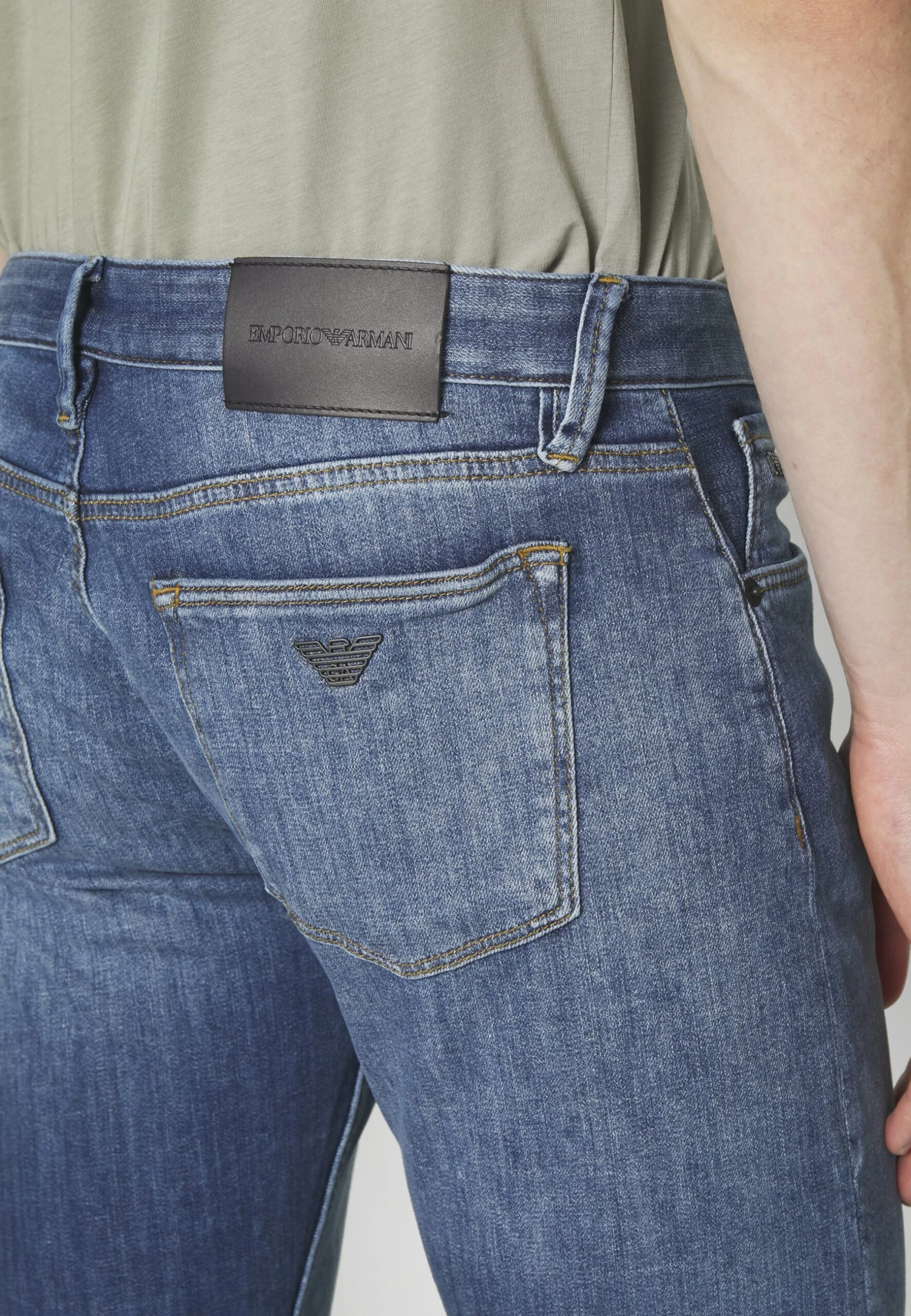 Emporio Armani 5 Pockets Pant - Slim Fit Jeans - Denim Blu Md 6 Emporio Armani 5 Pockets Pant - Slim Fit Jeans - Denim Blu Md - Image 4