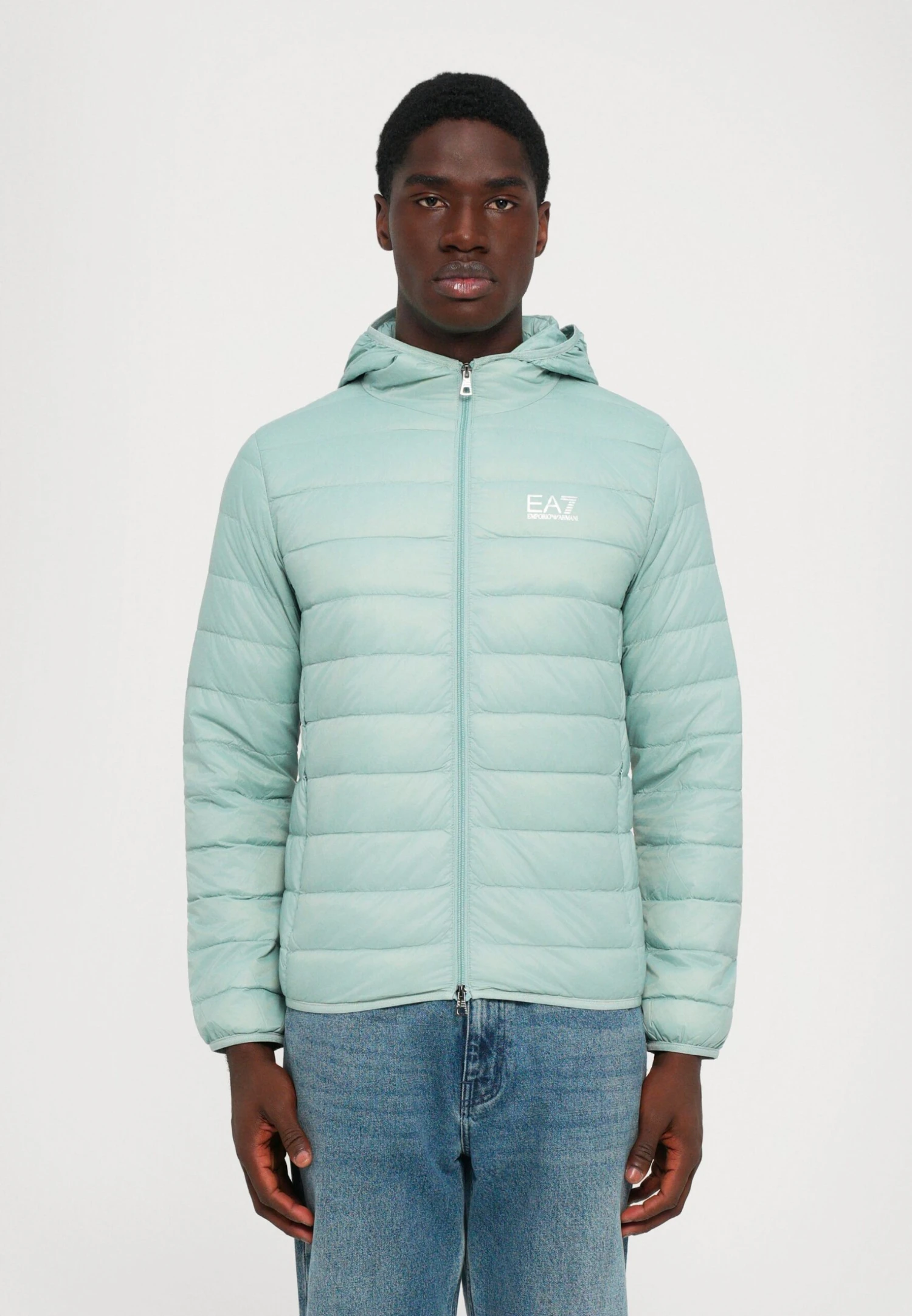 EA7 Emporio Armani TRAIN CORE LIGHT JACKET - Down Jacket - Blue Surf 3 EA7 Emporio Armani TRAIN CORE LIGHT JACKET - Down Jacket - Blue Surf