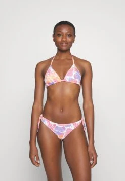 EA7 Emporio Armani Water Sports Graphic Triangle Set - Bikini - Bianco/Arancio