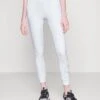 EA7 Emporio Armani Trouser - Tracksuit Bottoms - White/Sparkle