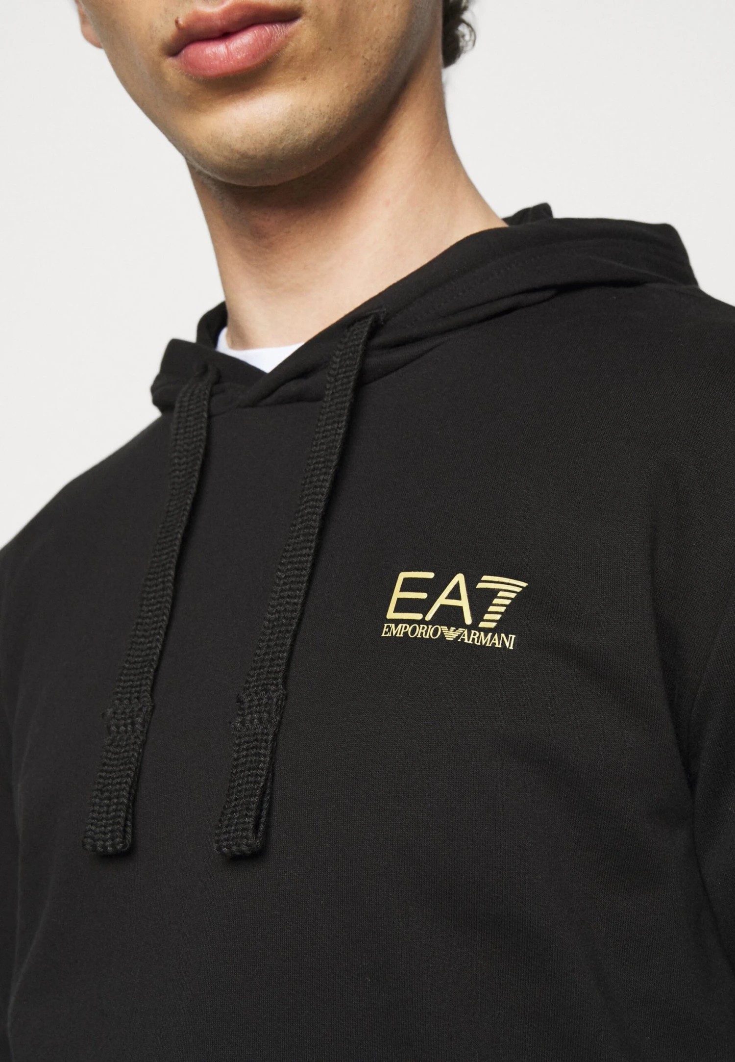 EA7 Emporio Armani Hoodie - Black/Gold 7 EA7 Emporio Armani Hoodie - Black/Gold - Image 5