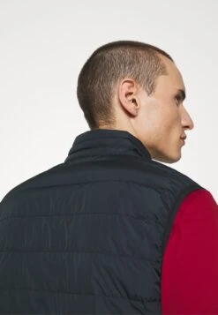 EA7 Emporio Armani Waistcoat - Waistcoat - Dark Blue -Total Wear Store da2efca1a1054cbea80404571891a4c5