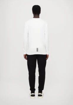 EA7 Emporio Armani TRAIN CORE TEE - Long Sleeved Top - White -Total Wear Store da4f2e2bf299428c8e24335e10d33196
