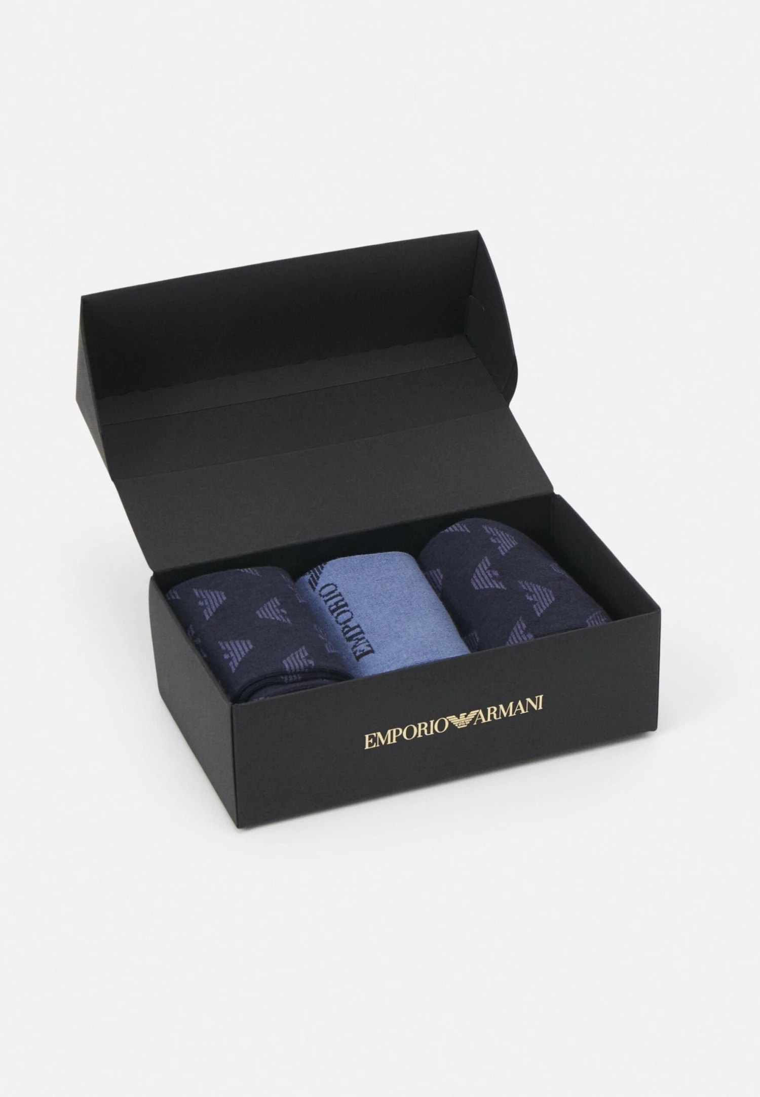 Emporio Armani Short Socks 3 Pack - Socks - Denim 4 Emporio Armani Short Socks 3 Pack - Socks - Denim - Image 2
