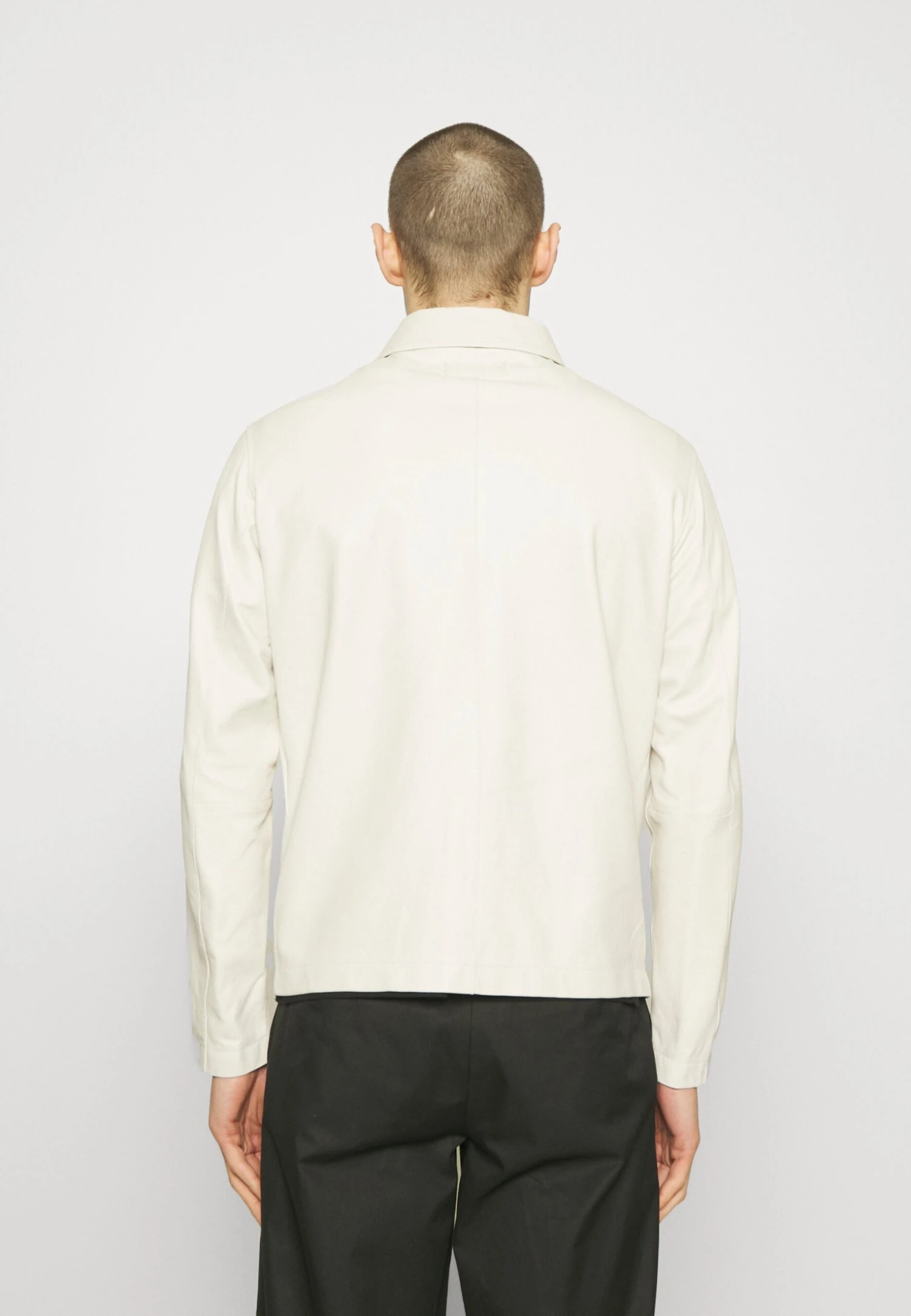 Emporio Armani Blouson Jacket - Leather Jacket - Bianco Panna 5 Emporio Armani Blouson Jacket - Leather Jacket - Bianco Panna - Image 3