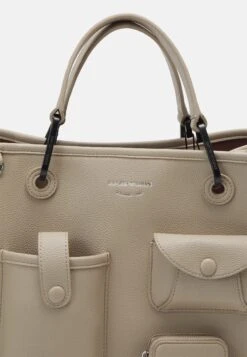 Emporio Armani Shopping Cervo Sfoderato - Handbag - Tortora/Dattero -Total Wear Store dba0f8f550ce433b81aa9e7b5a11028e