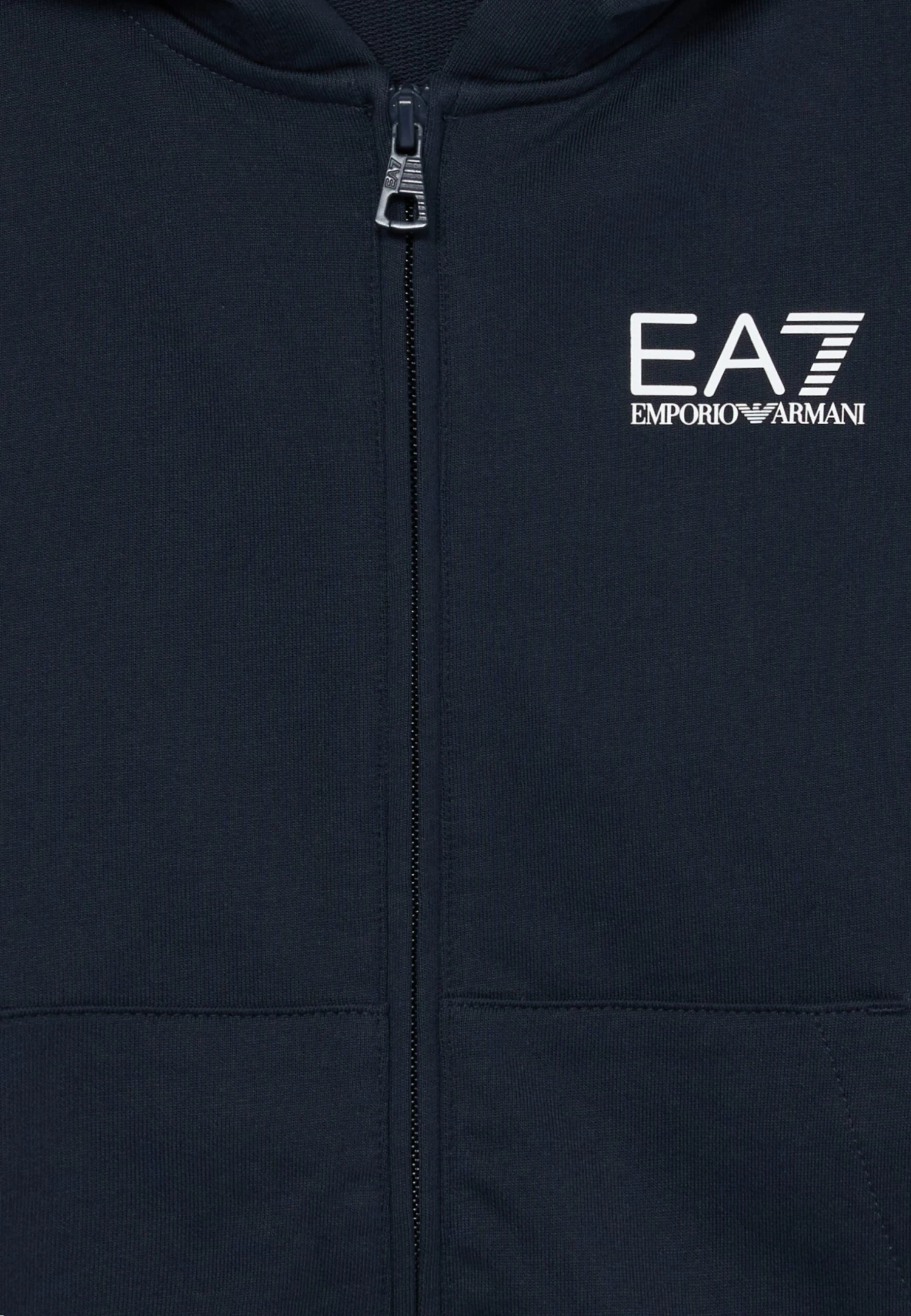 EA7 Emporio Armani UNISEX - Zip-up Sweatshirt - Blue 5 EA7 Emporio Armani UNISEX - Zip-up Sweatshirt - Blue - Image 3