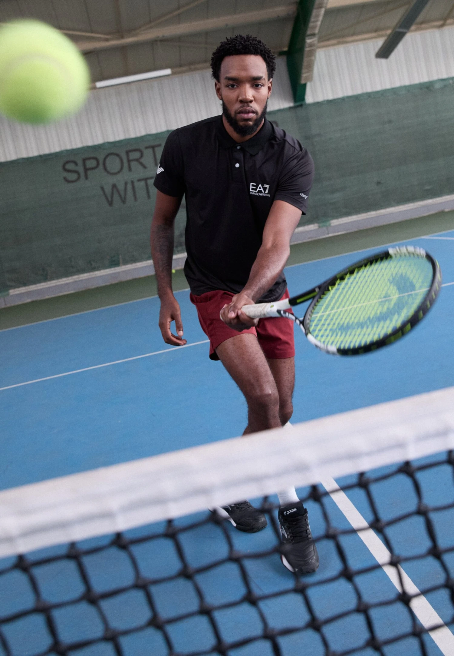 EA7 Emporio Armani MULTI VENTUS7 - Polo Shirt - Black 4 EA7 Emporio Armani MULTI VENTUS7 - Polo Shirt - Black - Image 2