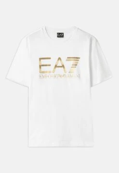 EA7 Emporio Armani TRAIN LOGO TEE - Print T-shirt - White -Total Wear Store ddb81630e3ea4baeb8f8a81d200b648d
