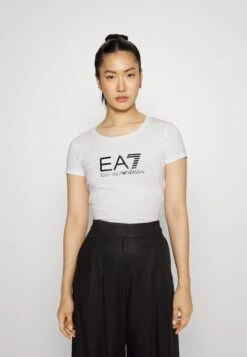EA7 Emporio Armani Print T-Shirt - White/Black