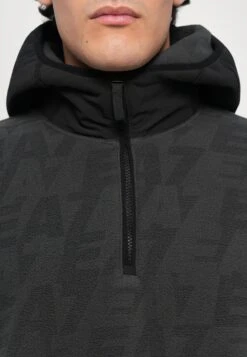 EA7 Emporio Armani TRAIN LOGO SERIES HOODIE - Fleece Jumper - Asphalt -Total Wear Store ddbb2a378561447e8399a39e86b56666