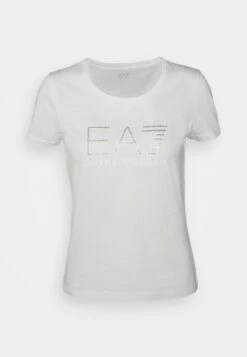 EA7 Emporio Armani Print T-Shirt - White/Sparkle -Total Wear Store dddde7aa9d434ab2b05af3fdd1adab21