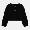 EA7 Emporio Armani Logo Series Girl - Long Sleeved Top - Nero