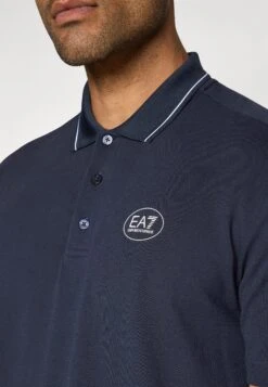 EA7 Emporio Armani TENNIS CLUB - Polo Shirt - Blue -Total Wear Store dfdf18b9ab5c4faea2fe74e1a6b659e1