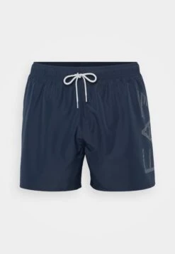 EA7 Emporio Armani BEACHWEAR - Swimming Shorts - Turkish Sea/silver -Total Wear Store e064f07029d645888246f53a8e0b1d16 1
