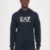 EA7 Emporio Armani TRAIN VISIBILITY HOODIE - Sweatshirt - Blue/cream -Total Wear Store e08cb32d8d4647ffa7bed87a35c45e93