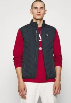 EA7 Emporio Armani Waistcoat - Waistcoat - Dark Blue -Total Wear Store e1663849575744108507ab099d054a74