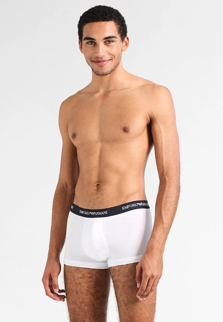 Emporio Armani Stretch Trunk 3 Pack - Pants - White 3 Emporio Armani Stretch Trunk 3 Pack - Pants - White