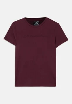 EA7 Emporio Armani Print T-shirt - Bordeaux -Total Wear Store e228096bc61d48389ae2e8db5f51353e