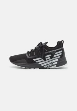 EA7 Emporio Armani Crusher Distance Eagle Unisex - Trainers - Triple Black/Silver