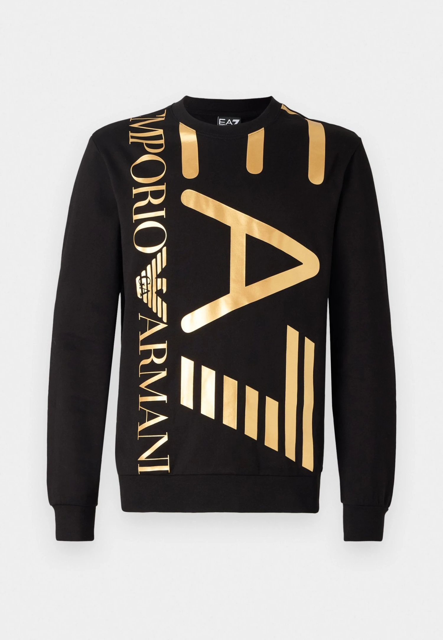 EA7 Emporio Armani TRAIN LOGO SERIES OVERSIZE - Sweatshirt - Black/gold 8 EA7 Emporio Armani TRAIN LOGO SERIES OVERSIZE - Sweatshirt - Black/gold - Image 6