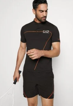 EA7 Emporio Armani Tennis Pro - Sports Shorts - Black -Total Wear Store e37391e795844ea5bce71a015ffa4c1d