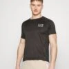 EA7 Emporio Armani Tennis Pro Tee Graphic - Sports T-Shirt - Raven -Total Wear Store e4a9ef1e83b84caba300c6e8effc62bd