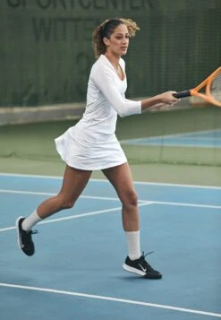 EA7 Emporio Armani TENNIS PRO CLASSIC SKIRT - Sports Skirt - Brilliant White -Total Wear Store e4c4f9d2684d4da59fce043dbcd4ed18