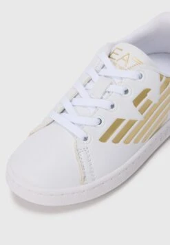 EA7 Emporio Armani UNISEX - Trainers - Triple White/light Gold-coloured -Total Wear Store e4ca12fe32244758a6dab9e8f4e0c07f
