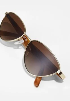 Emporio Armani Sunglasses - Shiny Pale Gold-coloured/brown -Total Wear Store e4d43fb9da214f7f95fb77a523075838