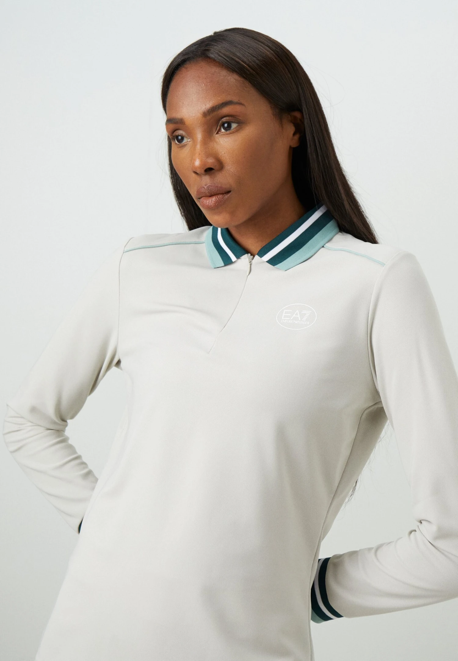 EA7 Emporio Armani GOLF PRO - Long Sleeved Top - Vapor Blue 6 EA7 Emporio Armani GOLF PRO - Long Sleeved Top - Vapor Blue - Image 4