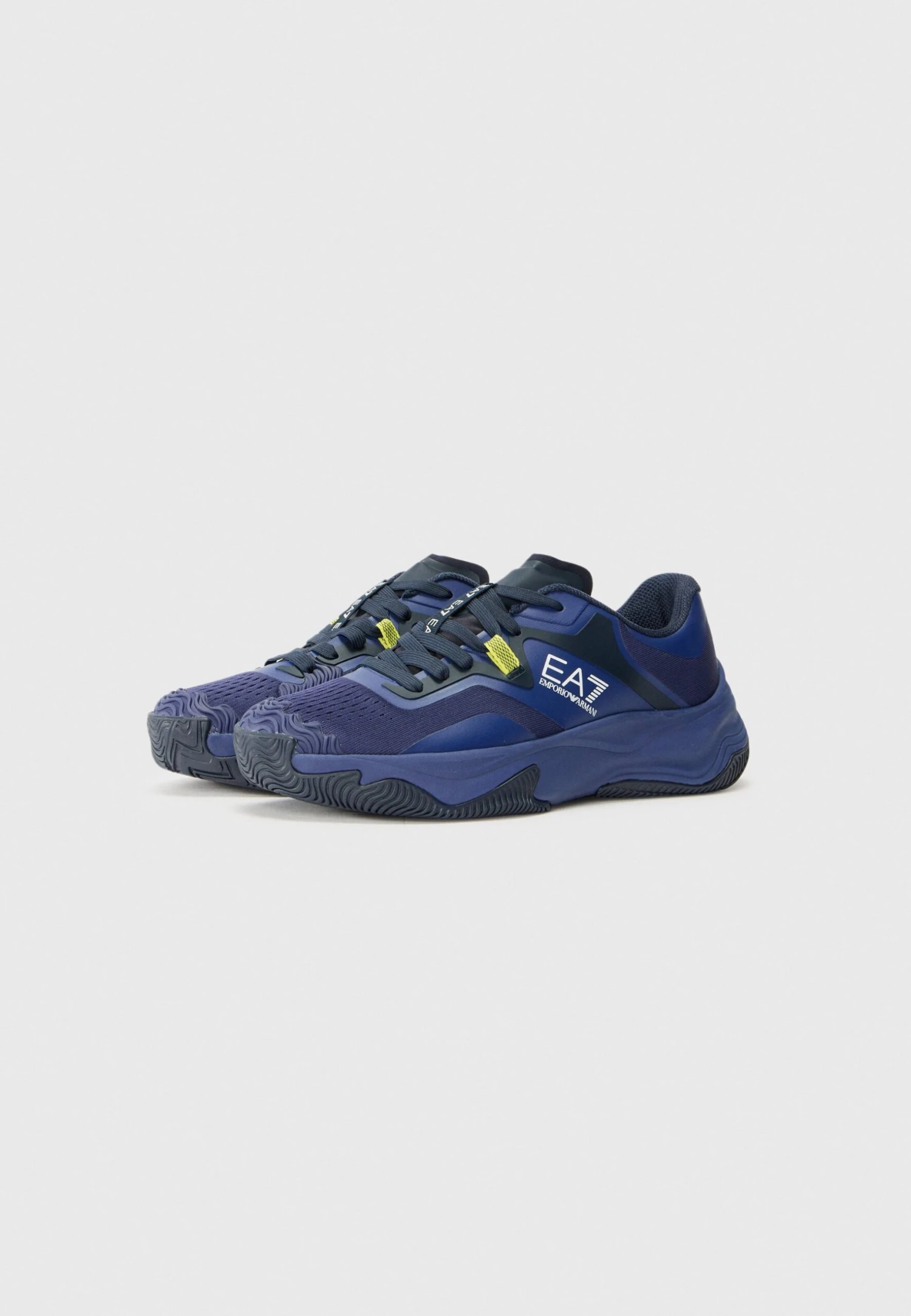 EA7 Emporio Armani Multicourt Tennis Shoes - Deep Cobalt/sky Captain/yellow Fluo 6 EA7 Emporio Armani Multicourt Tennis Shoes - Deep Cobalt/sky Captain/yellow Fluo - Image 4