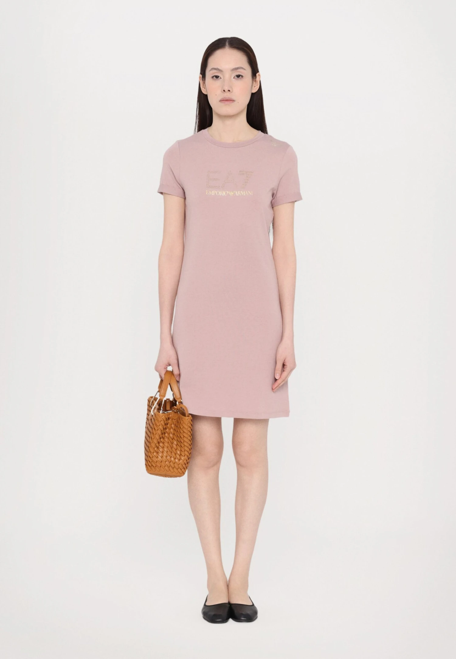 EA7 Emporio Armani DRESS - Jersey Dress - Fawn 4 EA7 Emporio Armani DRESS - Jersey Dress - Fawn - Image 2