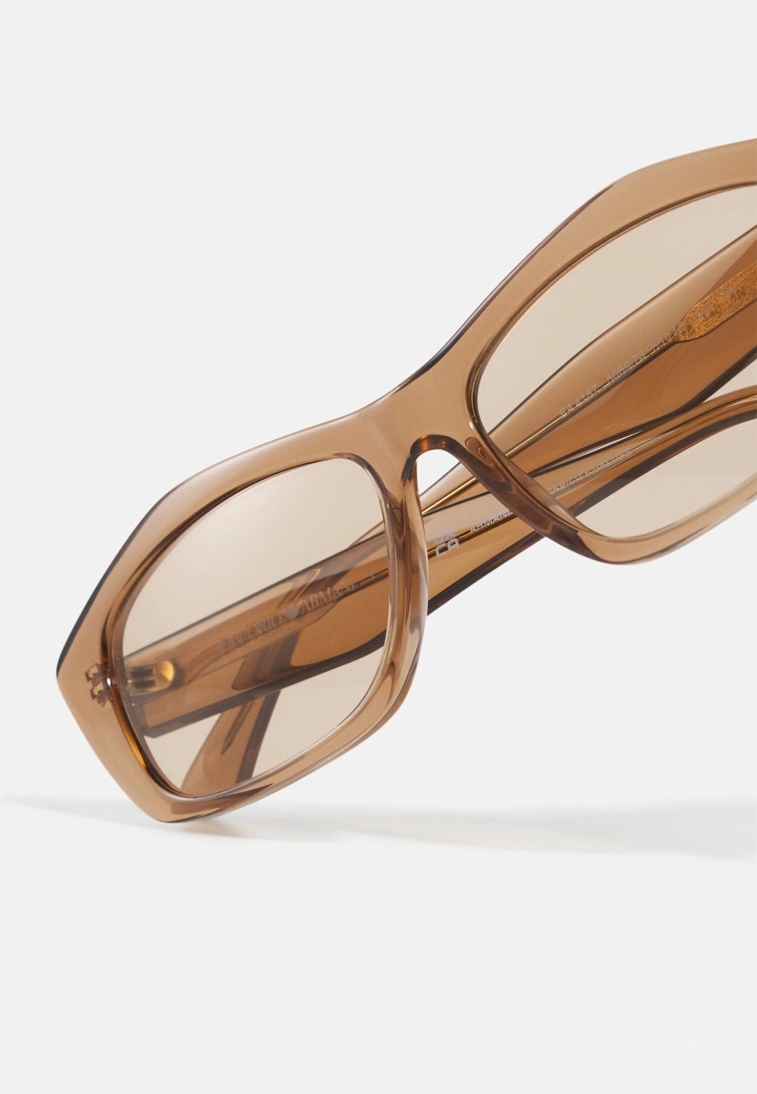 Emporio Armani Sunglasses - Shiny Transparent Brown 7 Emporio Armani Sunglasses - Shiny Transparent Brown - Image 5
