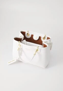 Emporio Armani Handbag - White/brown -Total Wear Store e583969e27144bf8b14d0d5bee50d726