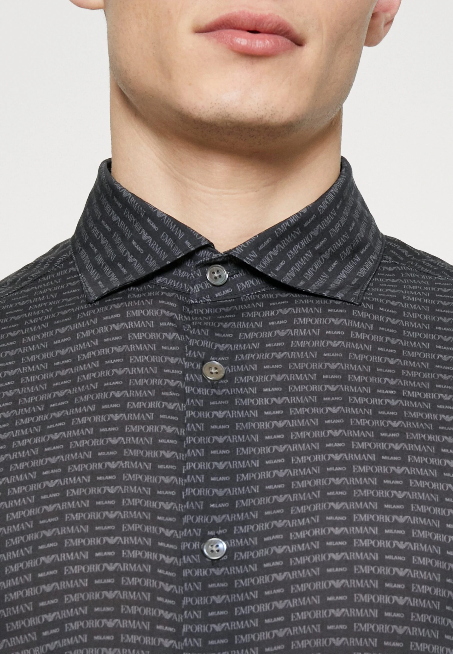 Emporio Armani Shirt - Nero/Logomi 7 Emporio Armani Shirt - Nero/Logomi - Image 5