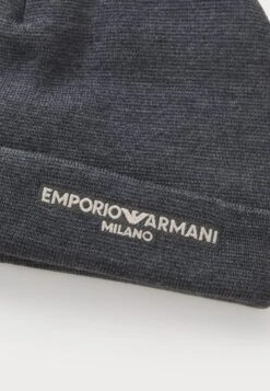 Emporio Armani BEANIE HAT - Beanie - Medium Grey Melange -Total Wear Store e727a6047f854178b79c24d1ecc42f78