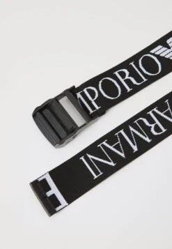 EA7 Emporio Armani TRAIN ALLOVER BELT UNISEX - Belt - Black/white -Total Wear Store e80f9341e31d41cfa7ad11cd1f5e6b11