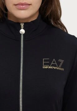EA7 Emporio Armani Zip-up Sweatshirt - Black -Total Wear Store e8122b9eea0b4b0d81c0ab55326b9a2e