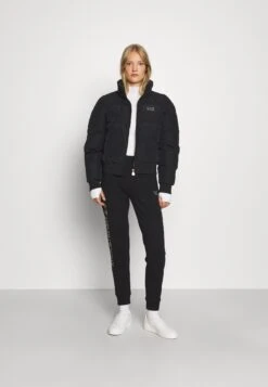 EA7 Emporio Armani Trouser - Tracksuit Bottoms - Black/Light Gold -Total Wear Store e865c2cb3b384907abcd418adab43c72