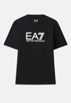 EA7 Emporio Armani TRAIN VISIBILITY TEE - Print T-shirt - Black/cream -Total Wear Store e878a044b10a4da3a1d6c685a93a6eb3 3