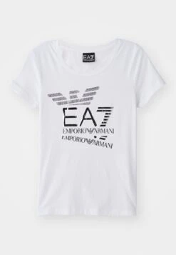 EA7 Emporio Armani Print T-shirt - Blue -Total Wear Store e987f5beb71a4b02aafadfdb1054e674