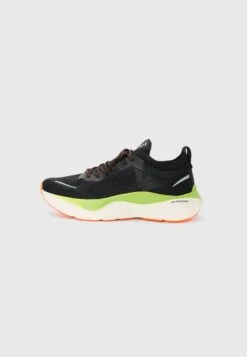 EA7 Emporio Armani NITRO WAVE UNISEX - Trainers - Black/macaw Green/orange Fluo